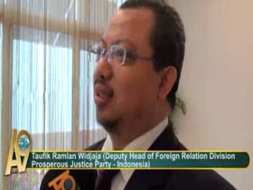 Deputy Head of Foreign Relation Division Prosperous Justice Party, Taufik Ramian Widjaja / Indonesia