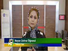 Iran'da Öğrenci olan Bayan Zohre'nin Türk İslam Bi