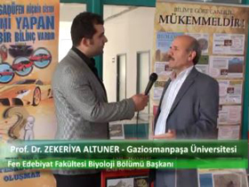 Prof. Dr. Zekeriya Altuner - Gaziosmanpaşa Üniversitesi Fen Edebiyat Fakültesi Biyoloji Bölümü Başkanı