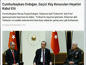 Cumhurbaşkanı Sayın Erdoğan köy korucuları ile görüştü