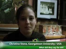 Christine Stone, Carlv Agresti  Georgetown University - USA