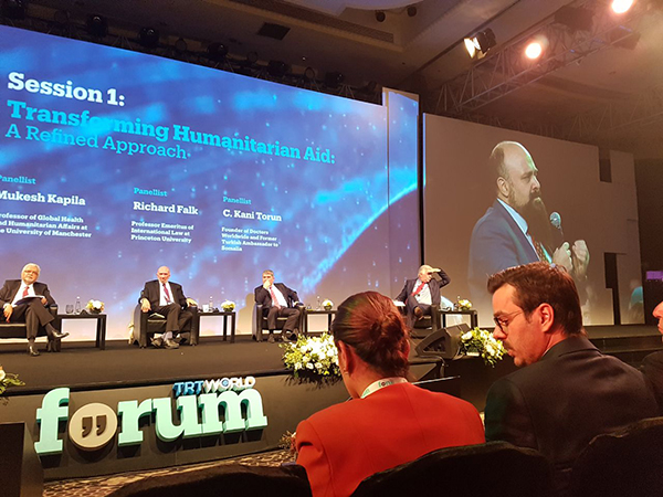 Harun Yahya representatives at the TRT World Forum 