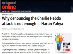 Charlie Hebdo saldırısını sadece kınamak yeterli d