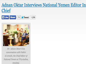 National Yemen Gazetesinin Sn. Adnan Oktar’la Röp