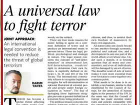Terörle mücadelede uluslararası hukukun rolü