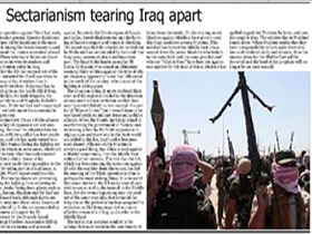Mezhepçilik Irak’ı Parçalıyor