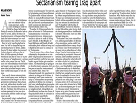 Mezhepçilik Irak’ı Parçalıyor