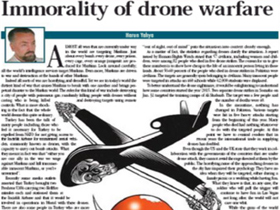 Dron savaşları ahlaka uygun değil