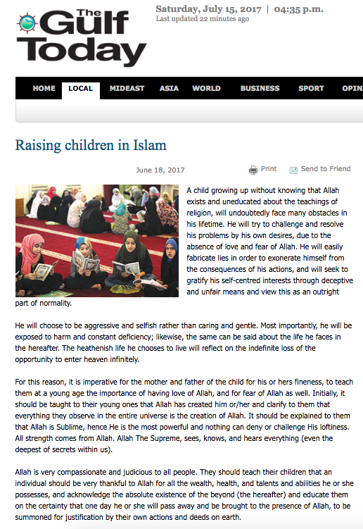 İslam’da çocuk eğitimi 