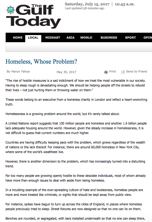 Homeless, Whose Problem? 
