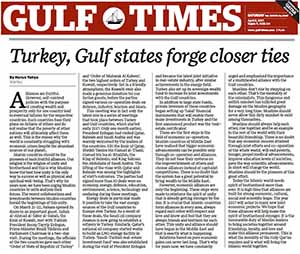 Turkey, Gulf states forge closer ties