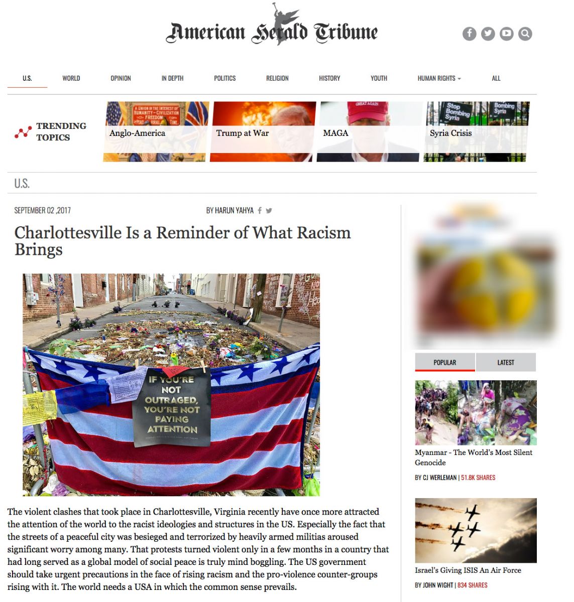 Charlottesville: Irkçılık belası Amerika’yı terk e