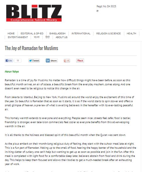 Müslümanların Ramazan Coşkusu