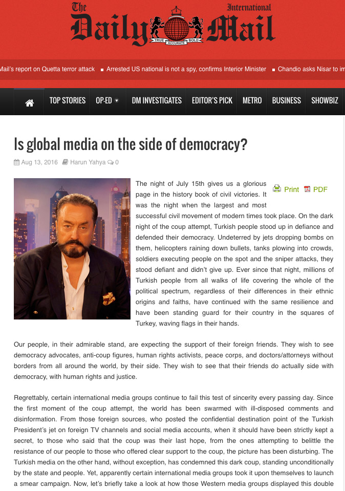 Uluslararası medya demokrasinin yanında olmalı
