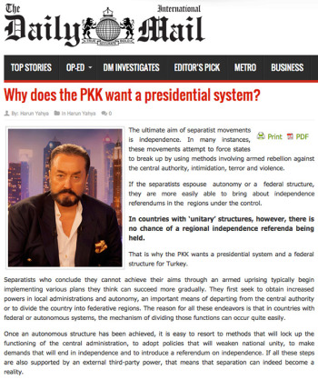 Why does the PKK want a presidential system?
