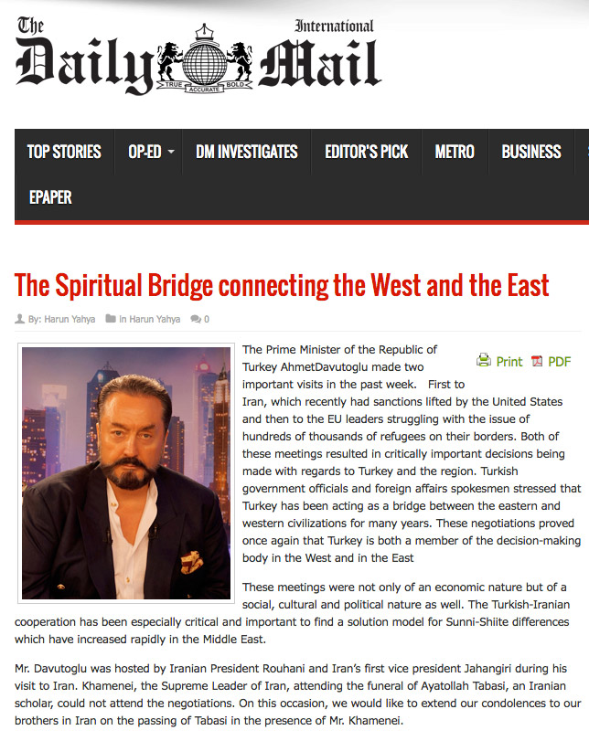 The Spiritual Bridge connecting the West and the E