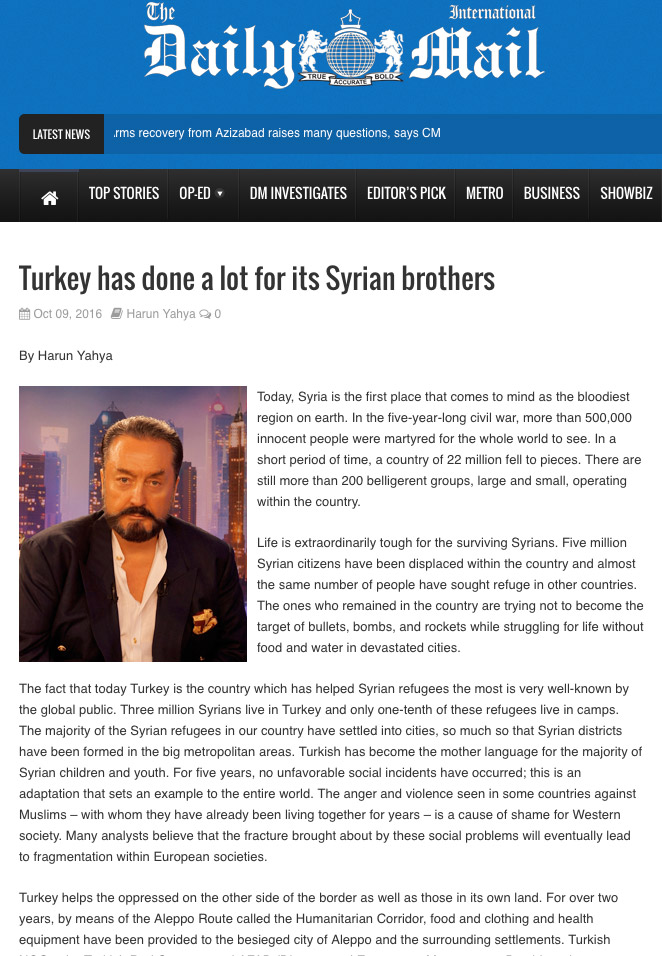Turkey has done a lot for its Syrian brothers 