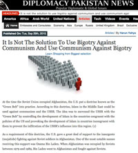 It Is Not The Solution To Use Bigotry Against Comm