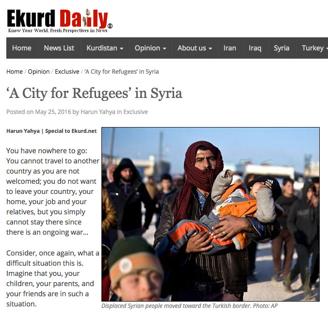 Mülteciler için Suriye'de göçmen şehri projesi