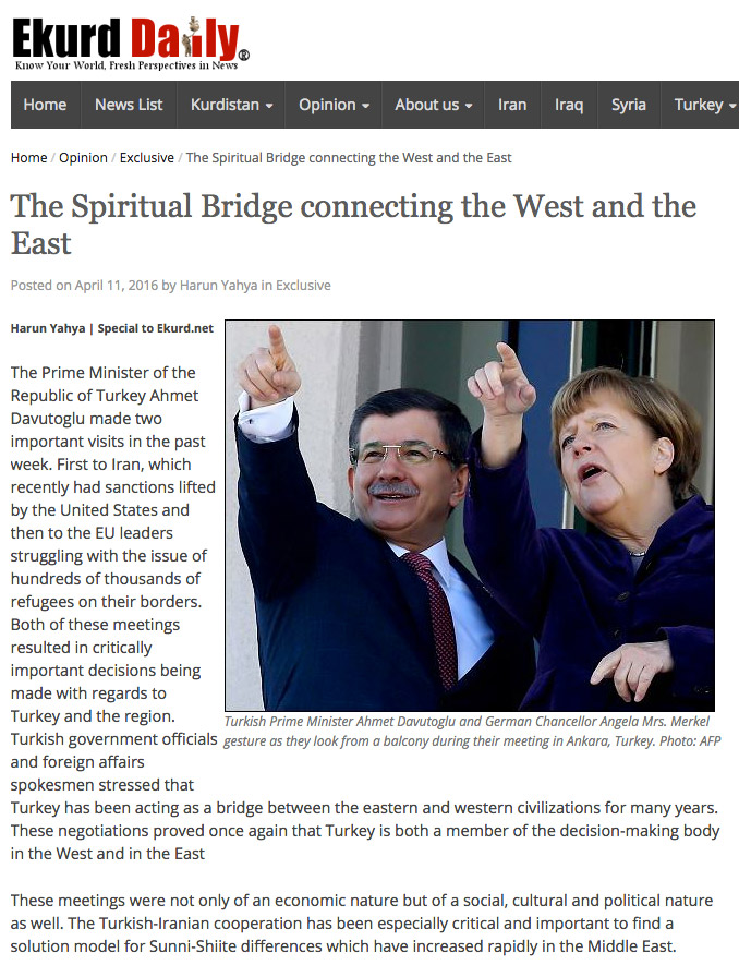 The Spiritual Bridge connecting the West and the East
