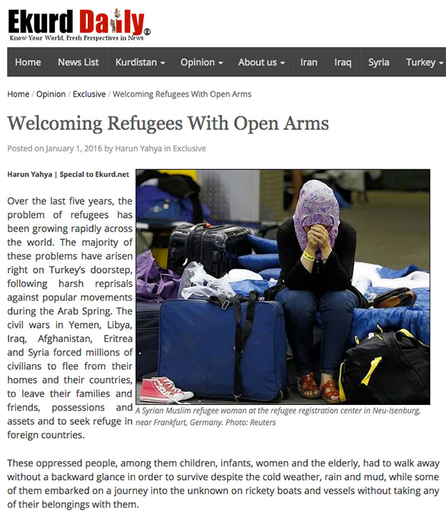 Mültecilere kucak açmak
