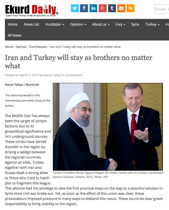 İran ve Türkiye her durumda kardeş kalacak 