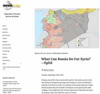 What Can Russia Do For Syria?