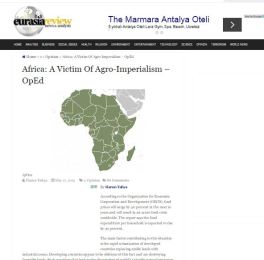 Tarım Emperyalizminin Kurbanı Afrika
