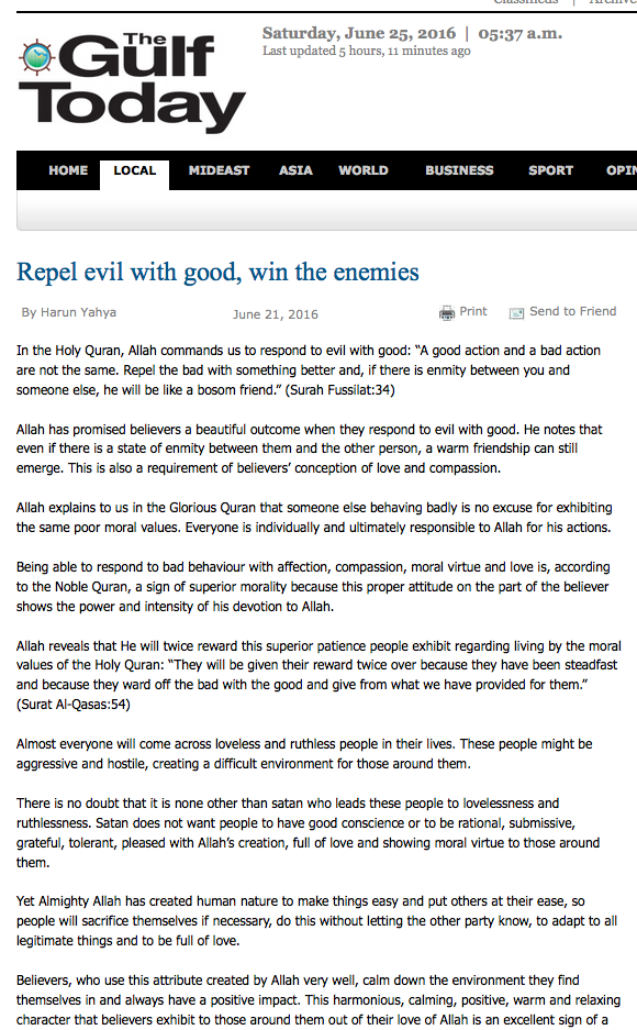 Repel evil with good, win the enemies