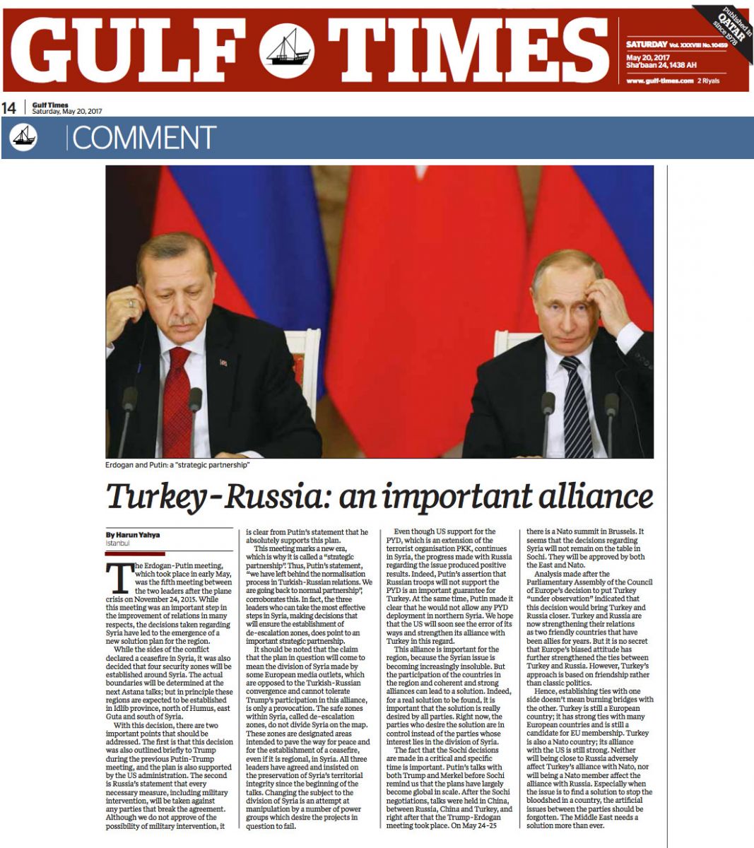 Türkiye-Rusya: Önemli İttifak