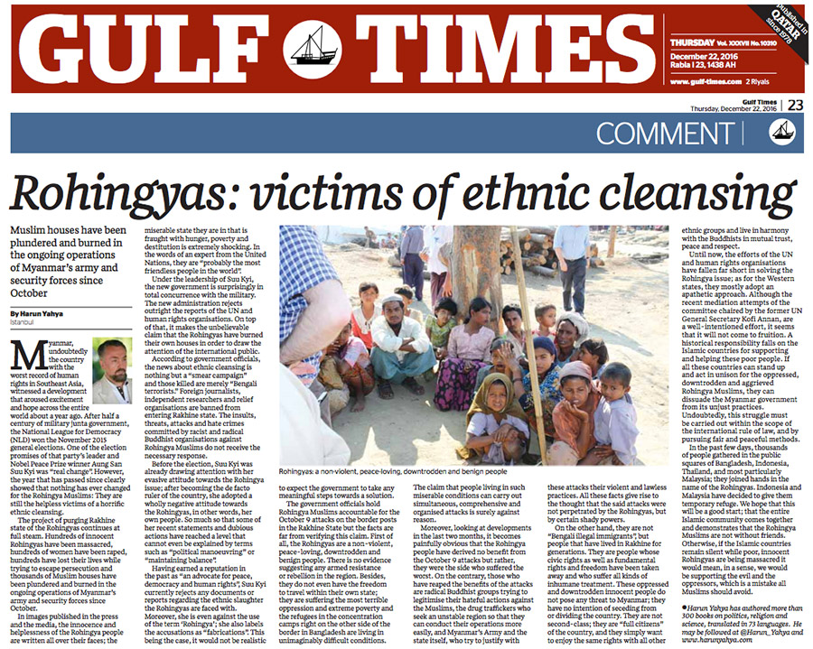 Rohingyas: victims of ethnic cleansing 