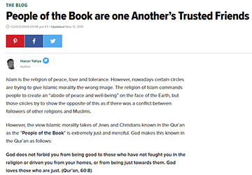 People of the Book are one Another's Trusted Frien