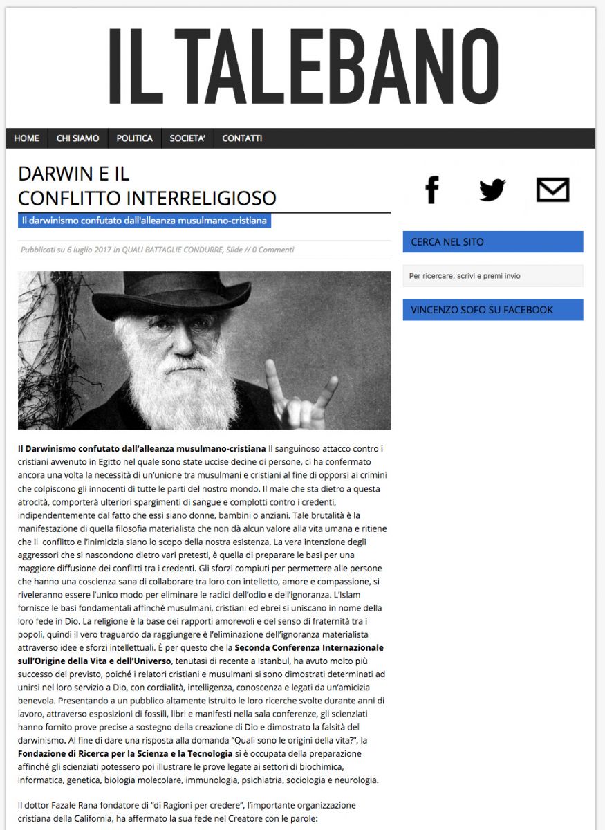 Darwinism Debunked through Christian-Muslim Alliance