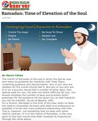 Ruh’un yükselme zamanı Ramazan ayı