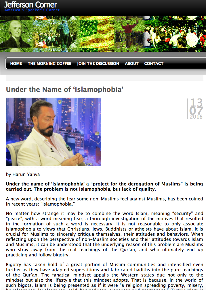 Under the name of ‘Islamophobia’