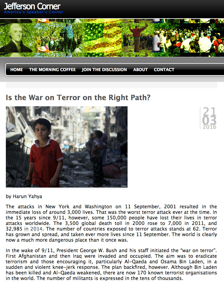 Is the war on terror on the right path? 
