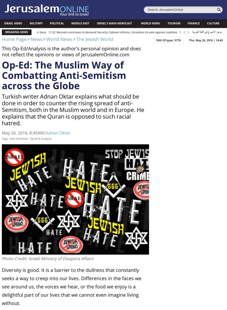 The Muslim Way of Combatting Anti-Semitism across 