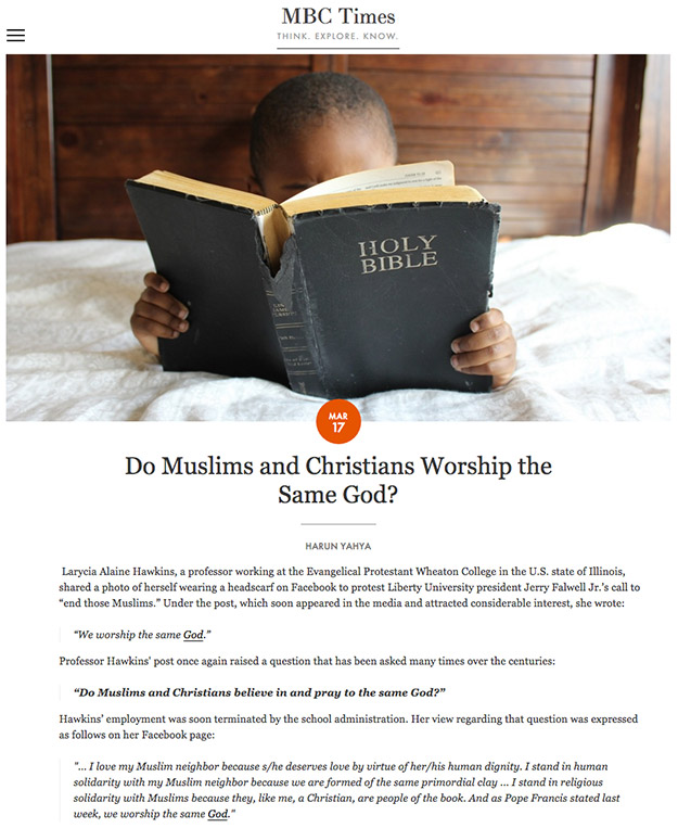 Müslümanlar ve Hıristiyanlar Aynı Allah'a Mı İnanıyorlar?