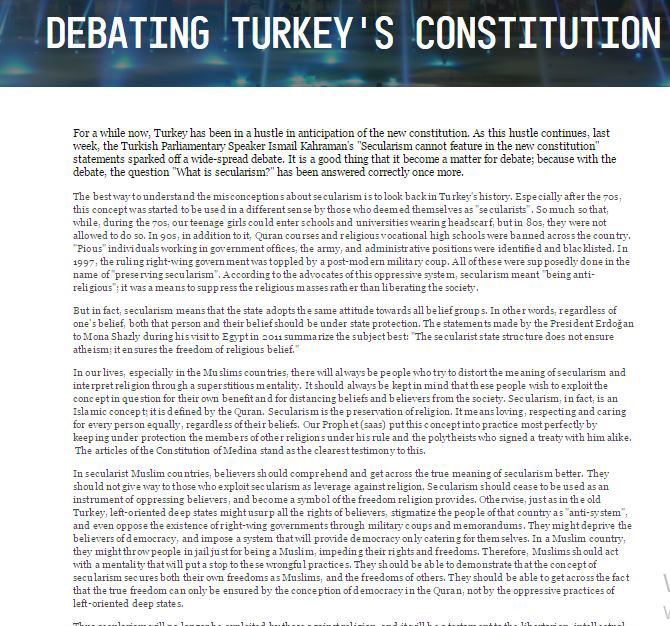 Türkiye’de Yeni Anayasa Tartışmaları