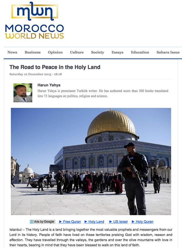 The Road to Peace in the Holy Land