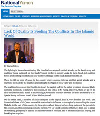 Kalitesizlik İslam Dünyasındaki Çatışmaları Besliy