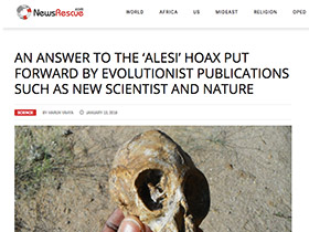 An answer to the 'Alesi' Hoax put forward by evolutionist publications such as New Scientist and Nature