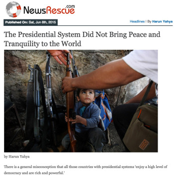 The Presidential System Did Not Bring Peace and Tranquility to the World