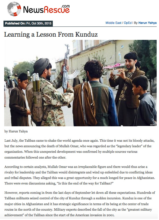 Kunduz’dan Alınması Gereken Ders: Taliban’ın Yenil