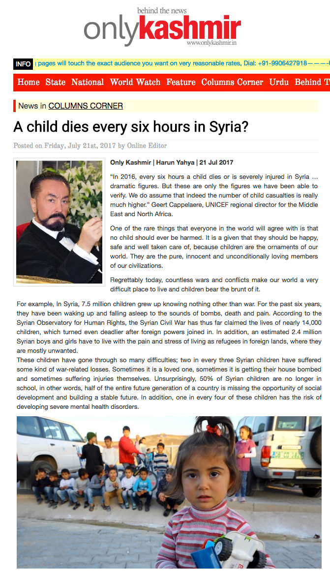 Did you know a child dies every six hours in Syria?