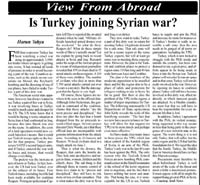 Is Turkey Joining Syrian War?