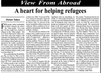 A heart for helping refugees
