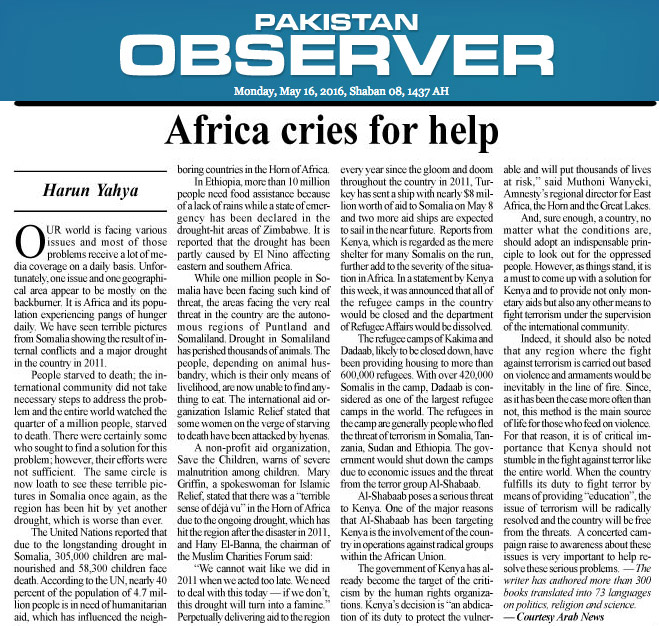 Africa cries for help 