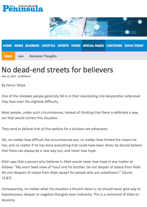 No Dead-End Streets for Real Believers