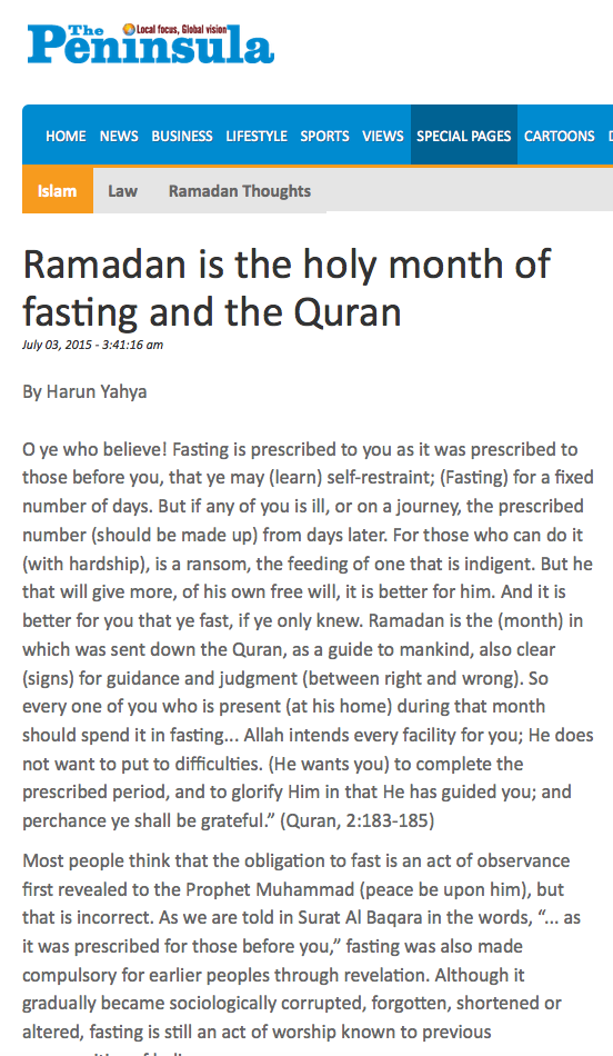 Ramazan, Oruç ve Kur’an Ayıdır